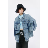 Unisex Jacket Retro Washed Denim Jacket